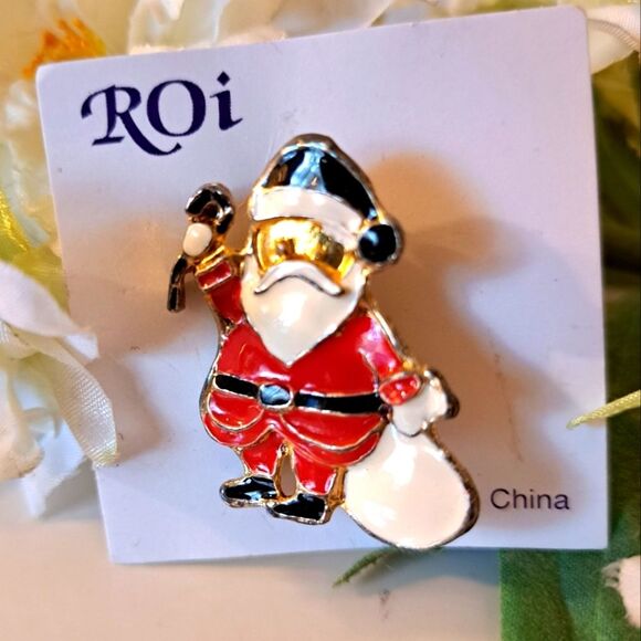 Vintage Santa Clause Pin - Picture 1 of 7